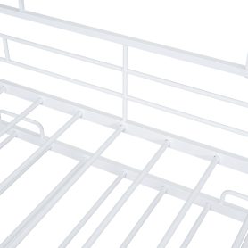 Full Size Metal House Bed With Trundle