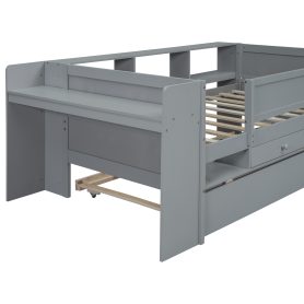 Multi-functional Daybed With Drawers Andtrundle,  Headboard Storage And Tables