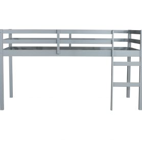 Solid Wooden Wooden Twin Loft Bed with Ladder