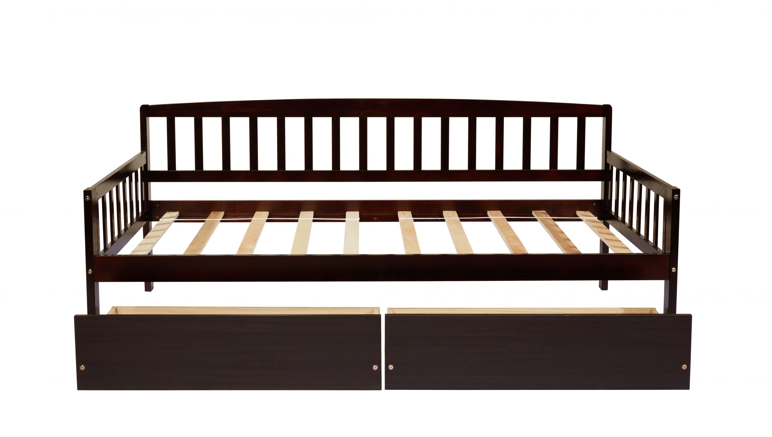 Pine Wood Twin-Size Daybed With Two Storage Drawers 15 Pine Wood Twin-Size Daybed With Two Storage Drawers