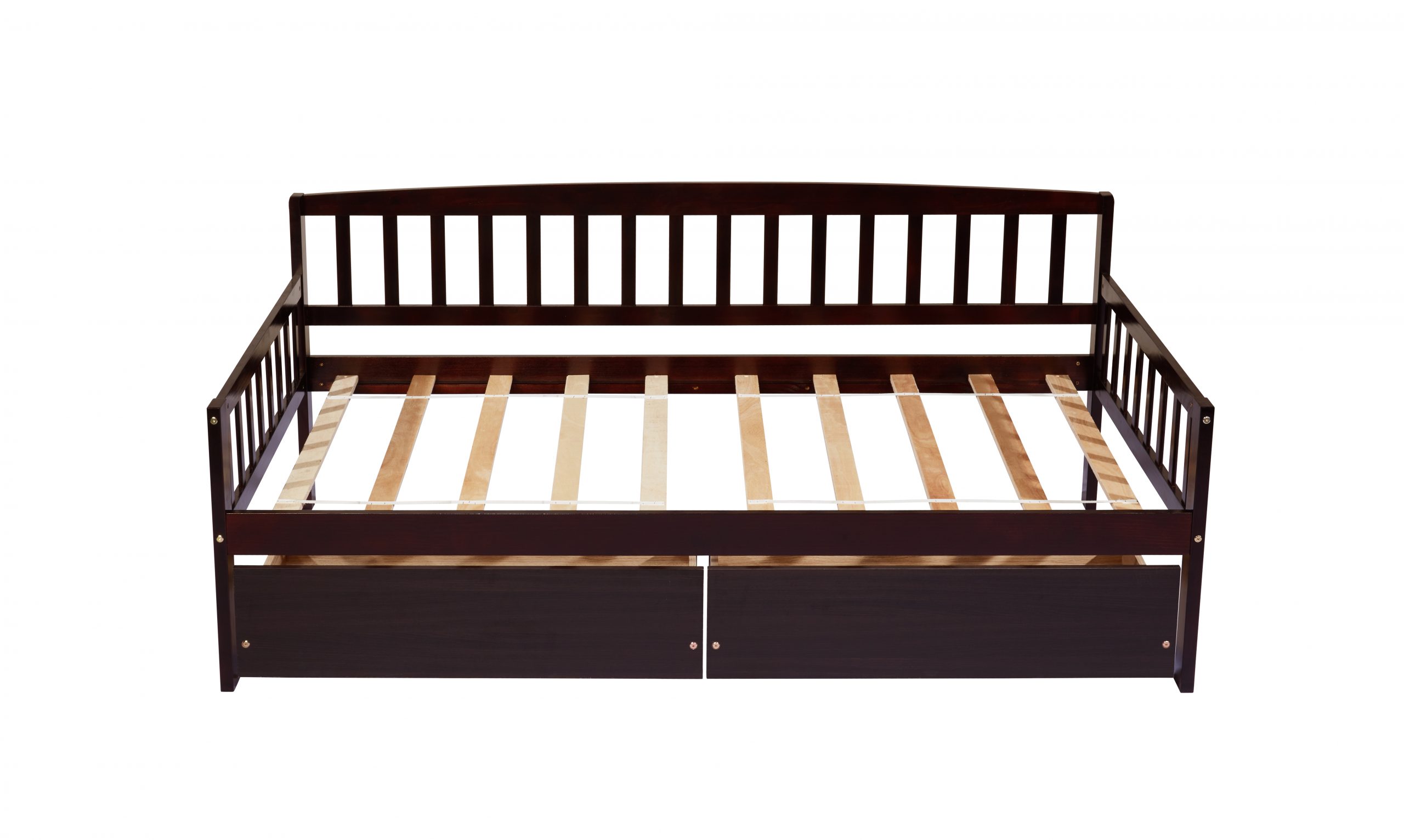 Pine Wood Twin-Size Daybed With Two Storage Drawers 28 Pine Wood Twin-Size Daybed With Two Storage Drawers
