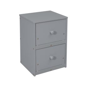 Twin Loft Wood Bed with Under-bed, Built-in Desk, a Storage Cabinet of 2 Drawers, Guardrails, Ladder