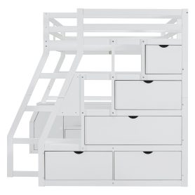 Full Size Loft Bed With 7 Drawers 2 Shelves And Desk 30 Full Size Loft Bed With 7 Drawers 2 Shelves And Desk