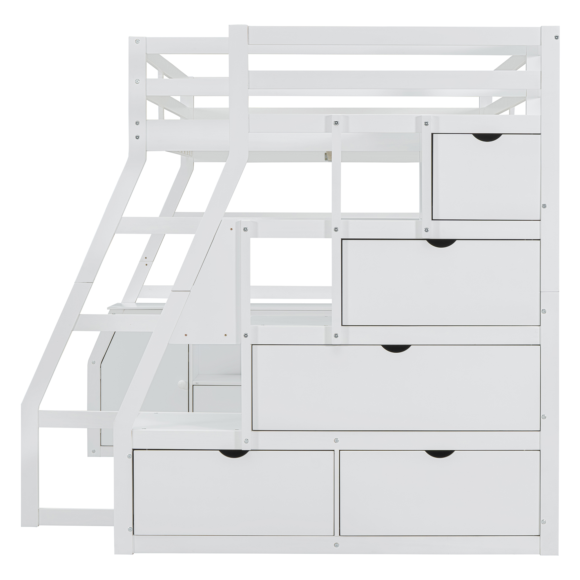 Full Size Loft Bed With 7 Drawers 2 Shelves And Desk 12 Full Size Loft Bed With 7 Drawers 2 Shelves And Desk