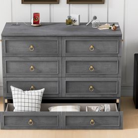 Solid Wooden Full Size Murphy Bed With Large Drawers