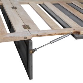 Solid Wooden Queen Murphy Bed With Large Drawers