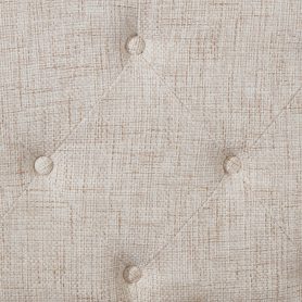 Queen Pine Platform Bed With Upholstered Headboard And Panel Footboard