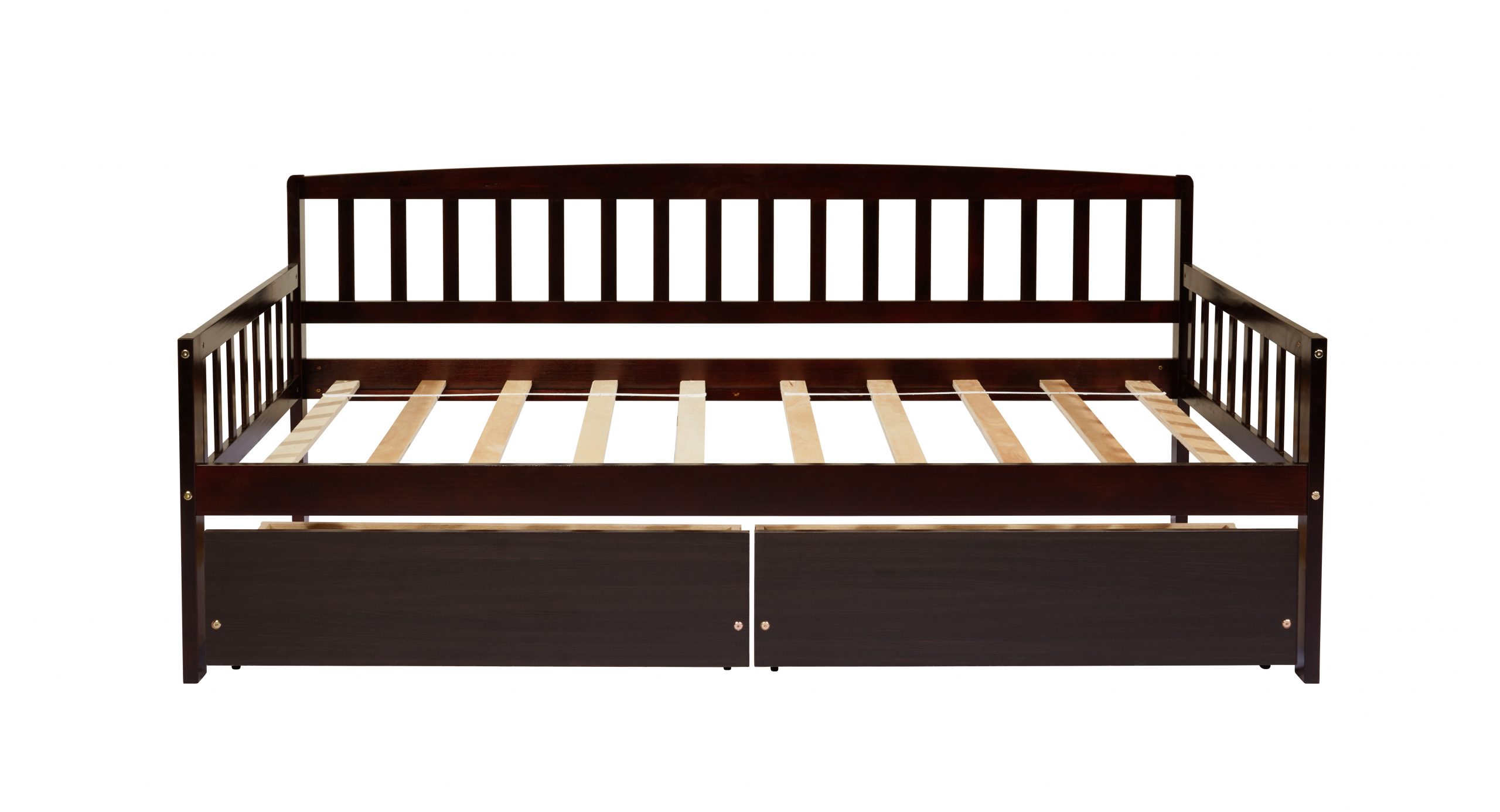 Pine Wood Twin-Size Daybed With Two Storage Drawers 16 Pine Wood Twin-Size Daybed With Two Storage Drawers