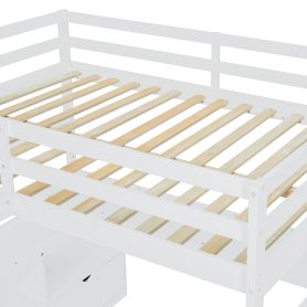 Full Size Loft Bed With 7 Drawers 2 Shelves And Desk 33 Full Size Loft Bed With 7 Drawers 2 Shelves And Desk