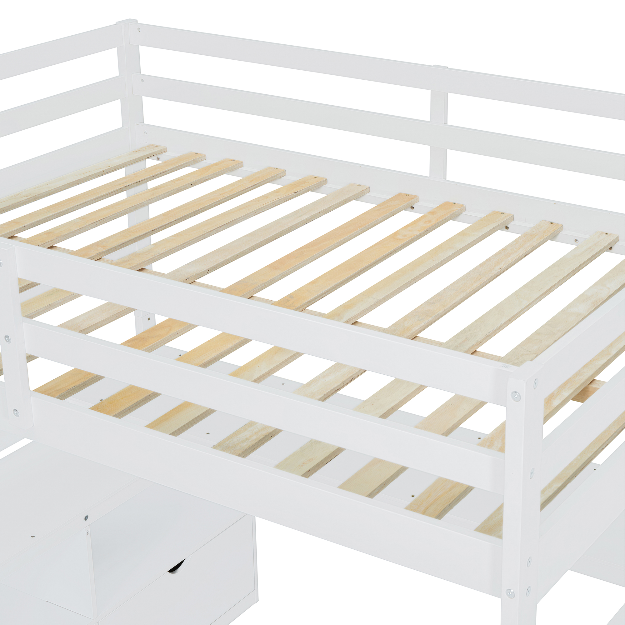 Full Size Loft Bed With 7 Drawers 2 Shelves And Desk 15 Full Size Loft Bed With 7 Drawers 2 Shelves And Desk