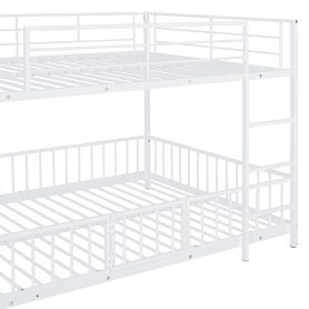 Full Over Full Size Metal Bunk Bed With Slide And Guardrails 38 Full Over Full Size Metal Bunk Bed With Slide And Guardrails