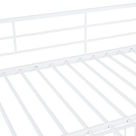 Full Over Full Size Metal Bunk Bed With Slide And Guardrails 39 Full Over Full Size Metal Bunk Bed With Slide And Guardrails