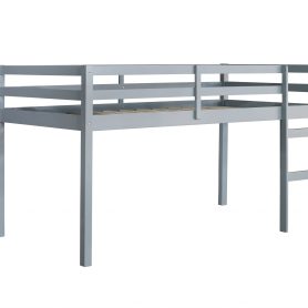 Solid Wooden Wooden Twin Loft Bed with Ladder