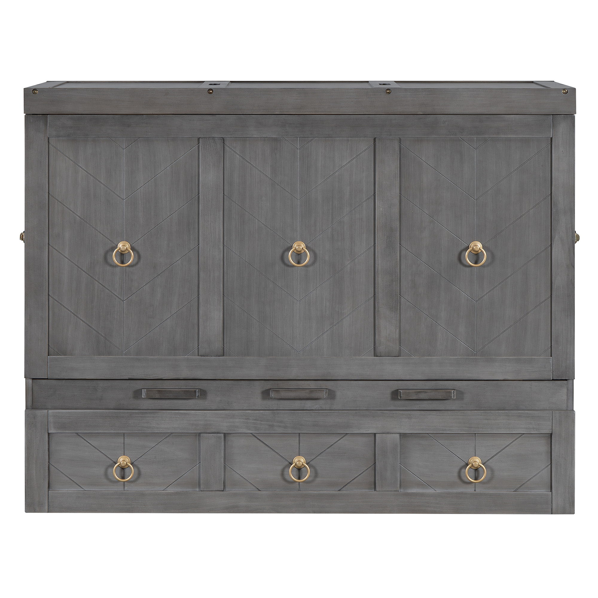 Full Size Murphy Bed with USB Port and a Large Drawer 16 Full Size Murphy Bed with USB Port and a Large Drawer