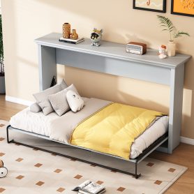 Twin Size Murphy Bed, Can Be Folded Into A Cabinet