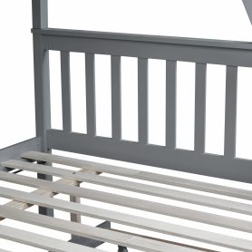 Detachable Twin Over Full Bunk Bed With Trundle, Convertible Ladder And Guardrail 18 Detachable Twin Over Full Bunk Bed With Trundle, Convertible Ladder And Guardrail