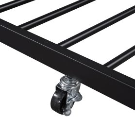 Twin Size Metal Daybed with Curved Handle Design and Twin Size Trundle 27 Twin Size Metal Daybed with Curved Handle Design and Twin Size Trundle