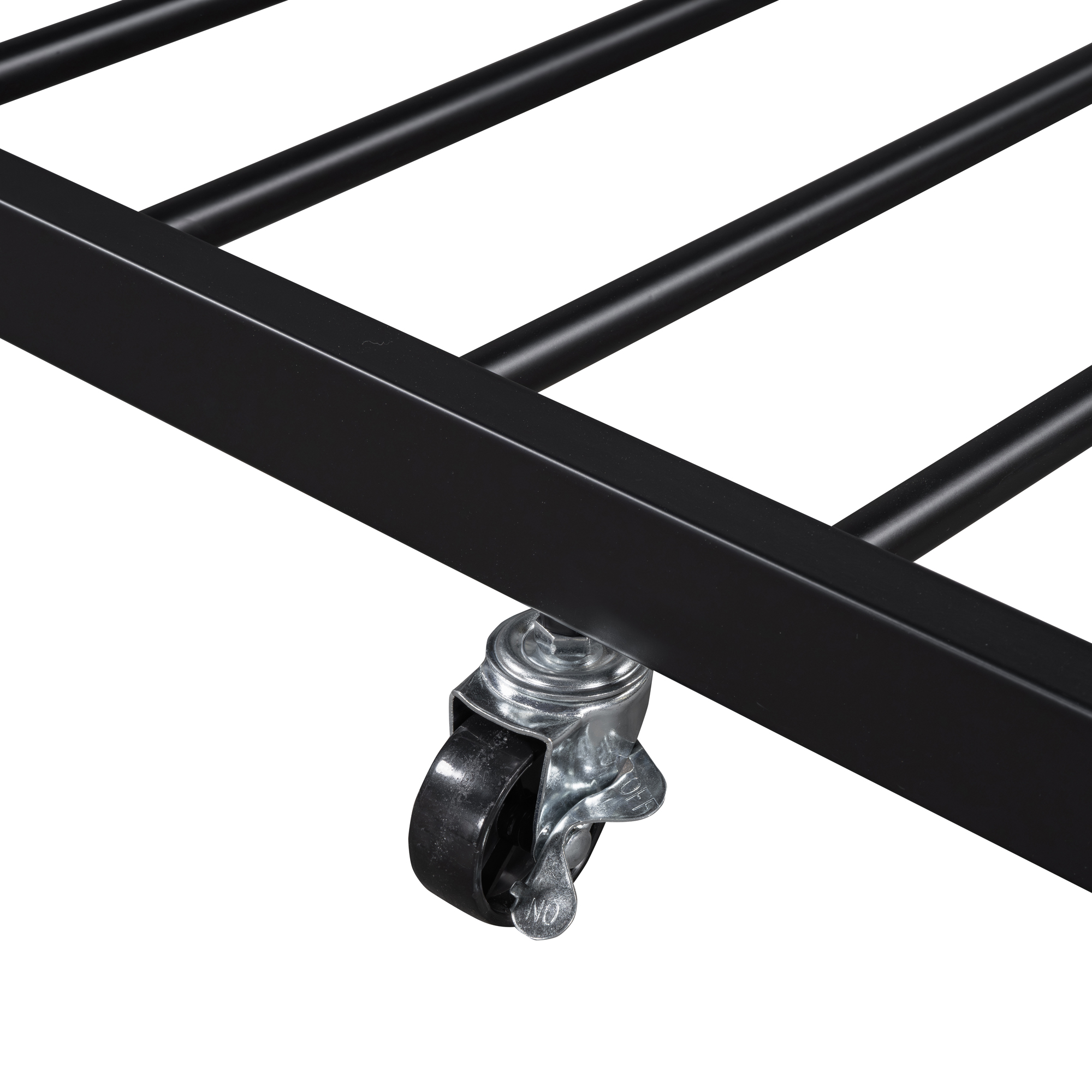 Twin Size Metal Daybed with Curved Handle Design and Twin Size Trundle 13 Twin Size Metal Daybed with Curved Handle Design and Twin Size Trundle