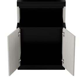 Full Size Murphy Bed with Desk, Storage Shelves and Cabinets