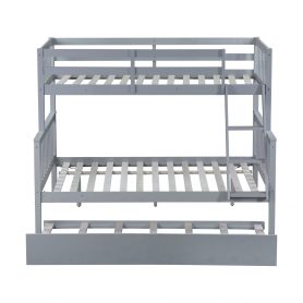 Detachable Twin Over Full Bunk Bed With Trundle, Convertible Ladder And Guardrail 25 Detachable Twin Over Full Bunk Bed With Trundle, Convertible Ladder And Guardrail
