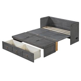 Full Size Murphy Bed with USB Port and a Large Drawer 33 Full Size Murphy Bed with USB Port and a Large Drawer