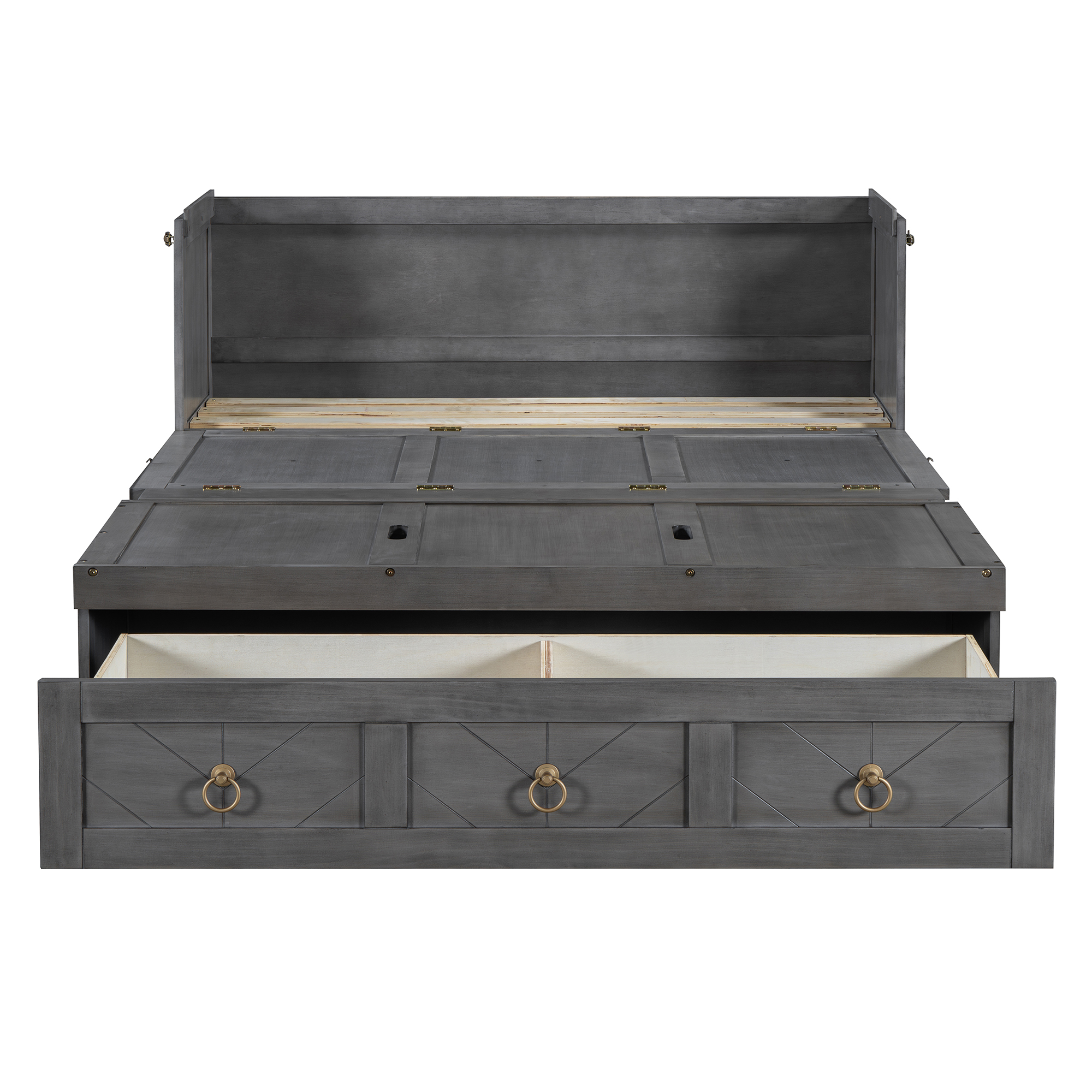 Full Size Murphy Bed with USB Port and a Large Drawer 18 Full Size Murphy Bed with USB Port and a Large Drawer