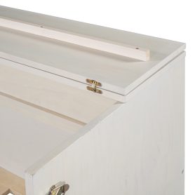 Full Size Murphy Bed with Large Drawers & USB Ports