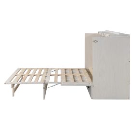 Queen Size Murphy Bed with Large Drawers & USB Ports 47 Queen Size Murphy Bed with Large Drawers & USB Ports