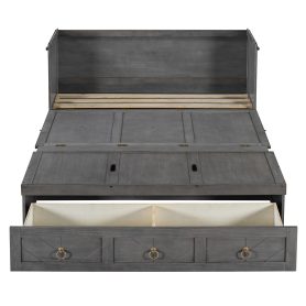 Queen Size Murphy Bed with USB Port and a Large Drawer 37 Queen Size Murphy Bed with USB Port and a Large Drawer