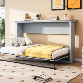 Twin Size Murphy Bed, Can Be Folded Into A Cabinet