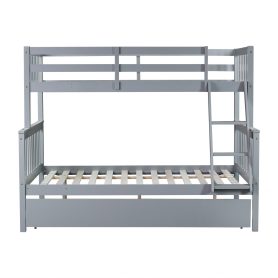Detachable Twin Over Full Bunk Bed With Trundle, Convertible Ladder And Guardrail 19 Detachable Twin Over Full Bunk Bed With Trundle, Convertible Ladder And Guardrail