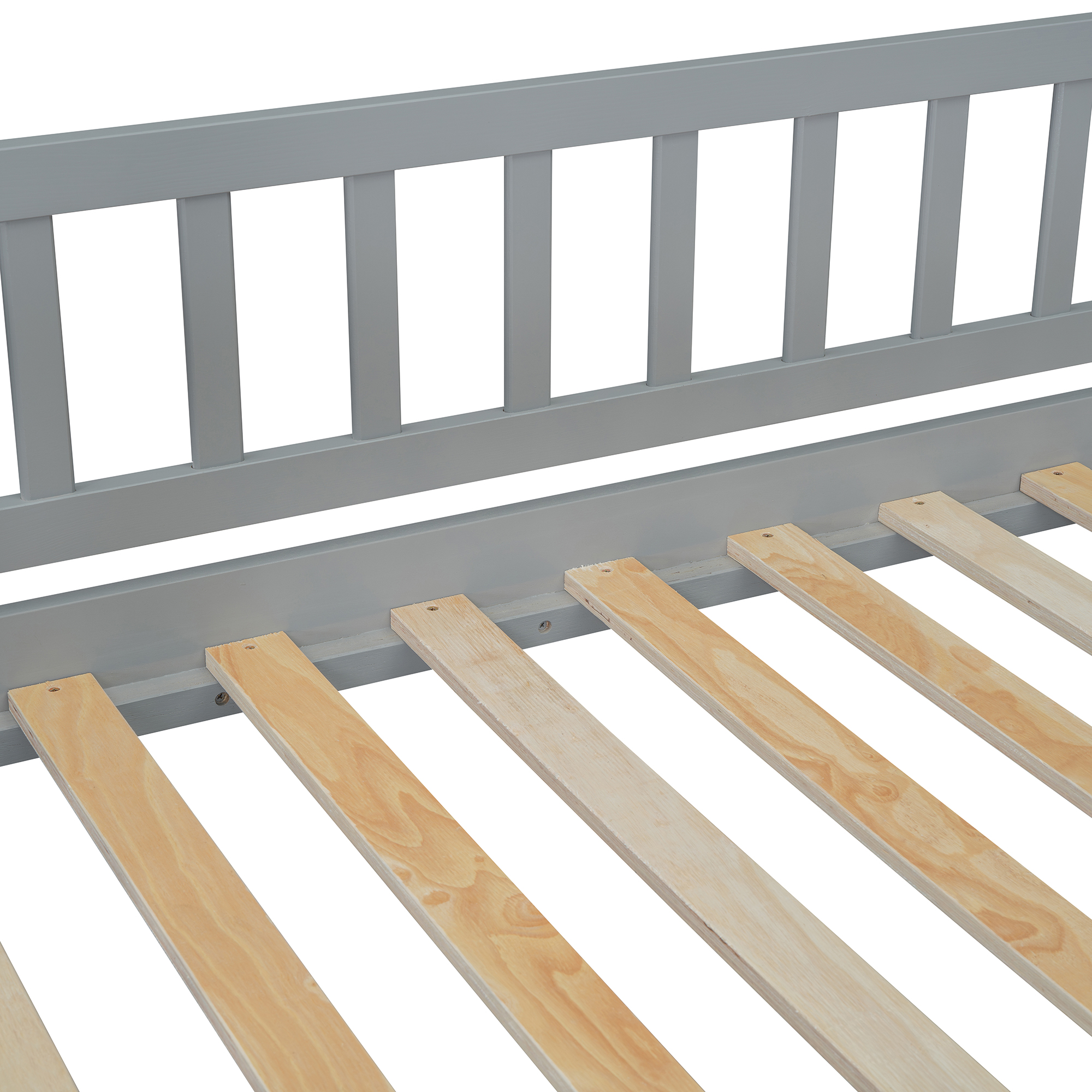 House Shape Twin Over Twin Bunk Bed With Two Drawers, Staircase And Slide 23 House Shape Twin Over Twin Bunk Bed With Two Drawers, Staircase And Slide