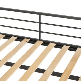 Metal Low Twin Over Twin Bunk with Guardrail