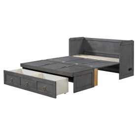 Full Size Murphy Bed with USB Port and a Large Drawer 32 Full Size Murphy Bed with USB Port and a Large Drawer