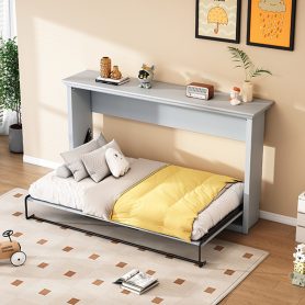 Twin Size Murphy Bed, Can Be Folded Into A Cabinet