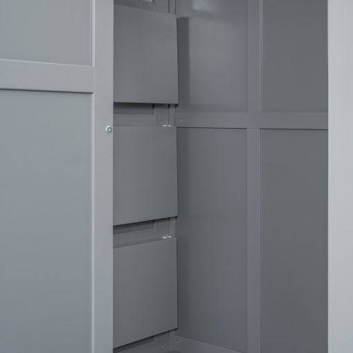 Full Size Bunk Bed With Wardrobe, Desk And Shelves