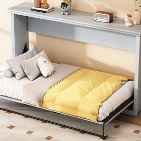 Twin Size Murphy Bed, Can Be Folded Into A Cabinet