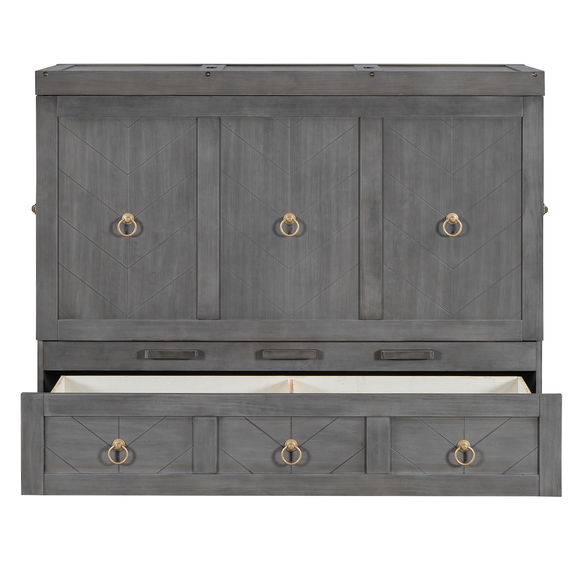 Full Size Murphy Bed with USB Port and a Large Drawer 22 Full Size Murphy Bed with USB Port and a Large Drawer