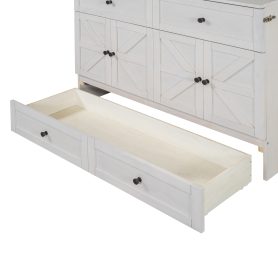 Full Size Murphy Bed with Large Drawers & USB Ports