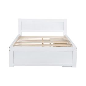 Full Size Platform Bed With Drawer And Two Shelves 47 Full Size Platform Bed With Drawer And Two Shelves