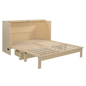 Space-Saving Queen Size Murphy Bed With Large Drawers