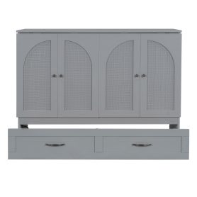 Space-Saving Full Size Murphy Bed with Large Drawers 29 Space-Saving Full Size Murphy Bed with Large Drawers