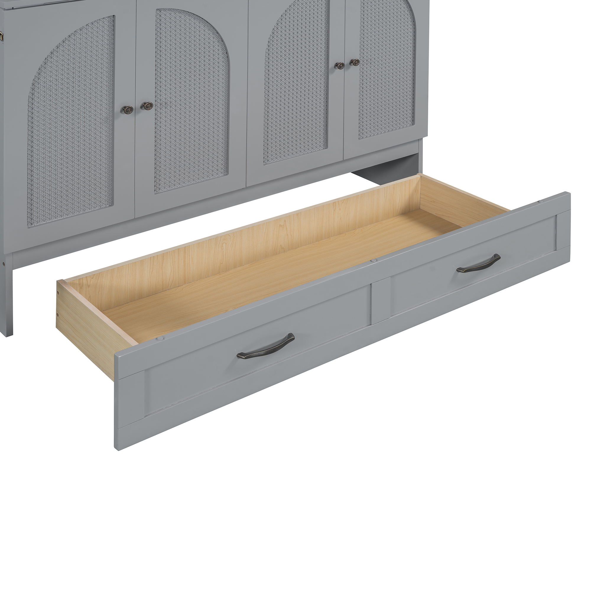 Space-Saving Full Size Murphy Bed with Large Drawers 17 Space-Saving Full Size Murphy Bed with Large Drawers