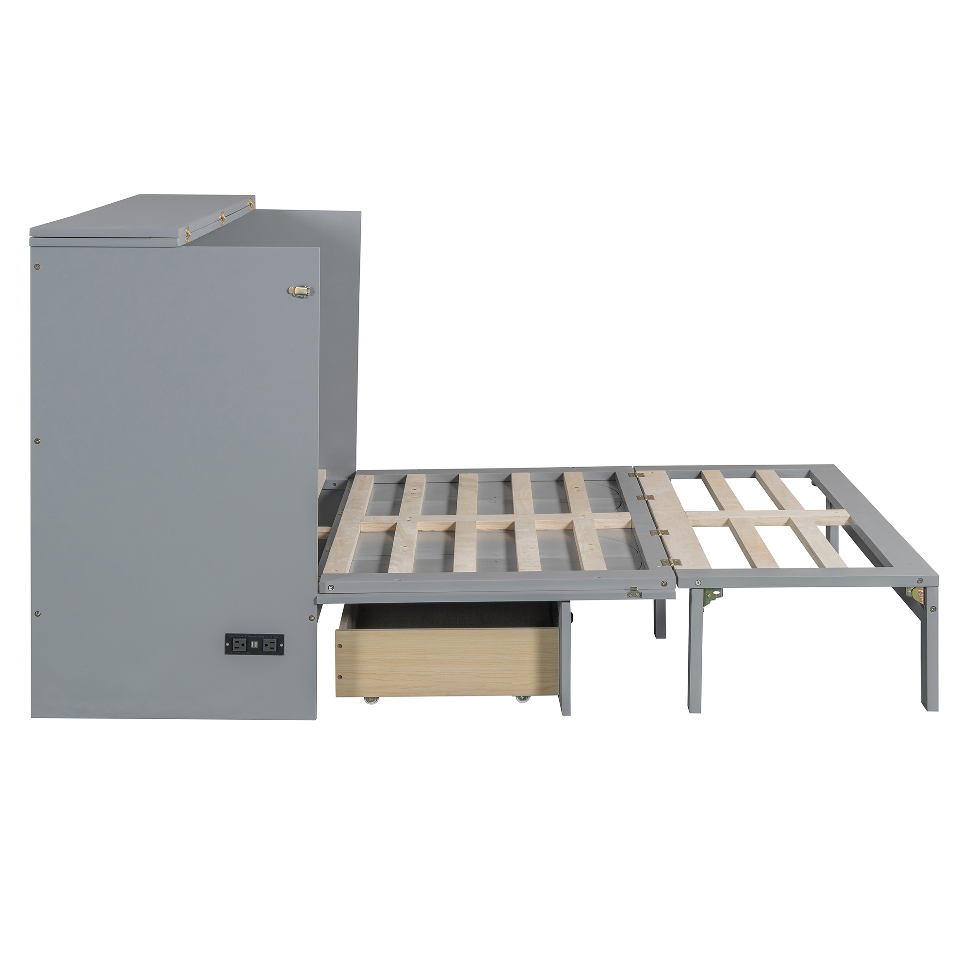 Space-Saving Full Size Murphy Bed with Large Drawers 18 Space-Saving Full Size Murphy Bed with Large Drawers