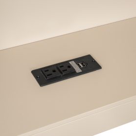 Wood Full Size Platform Bed with Storage Shelves, Drawers, Charging Station and Upholstered Headboard 22 Wood Full Size Platform Bed with Storage Shelves, Drawers, Charging Station and Upholstered Headboard