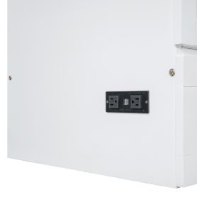 Queen Size Murphy Bed Wall Bed with Large Drawers