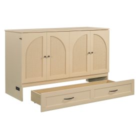 Space-Saving Queen Size Murphy Bed With Large Drawers