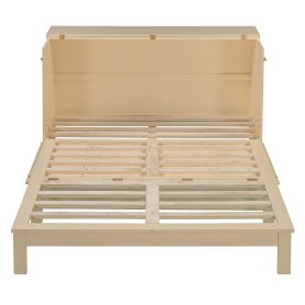 Space-Saving Queen Size Murphy Bed With Large Drawers