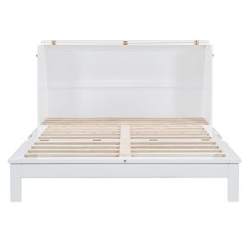 Queen Size Murphy Bed Wall Bed with Large Drawers