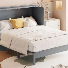 Space-Saving Full Size Murphy Bed with Large Drawers 47 Space-Saving Full Size Murphy Bed with Large Drawers